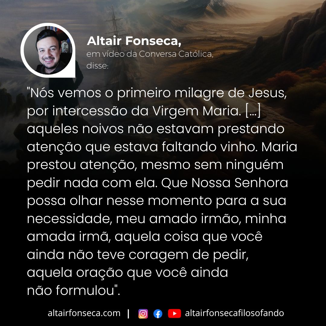 A Virgem Maria viu algo que ninguém viu 