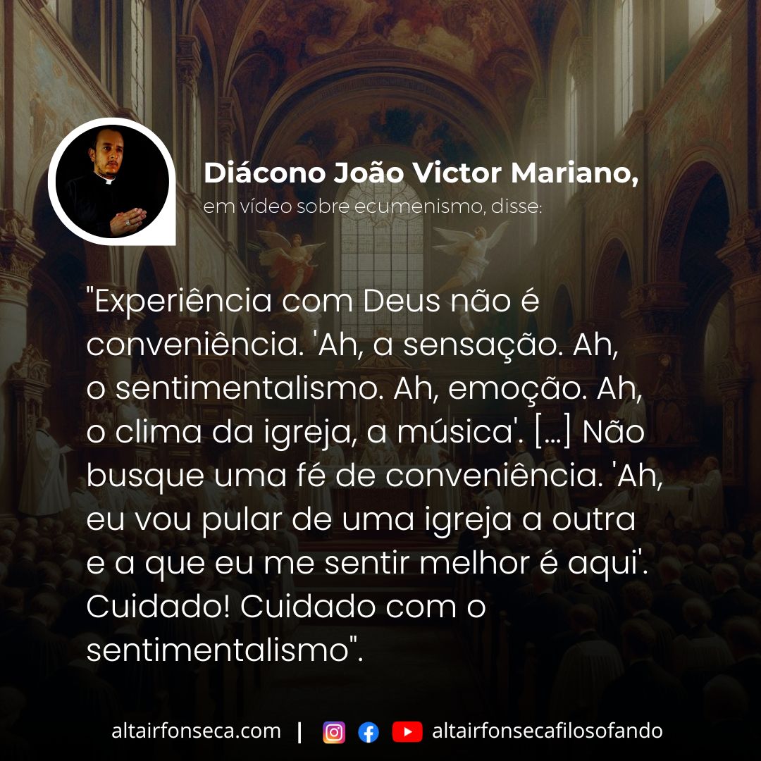 Experiência com Deus não é conveniência 