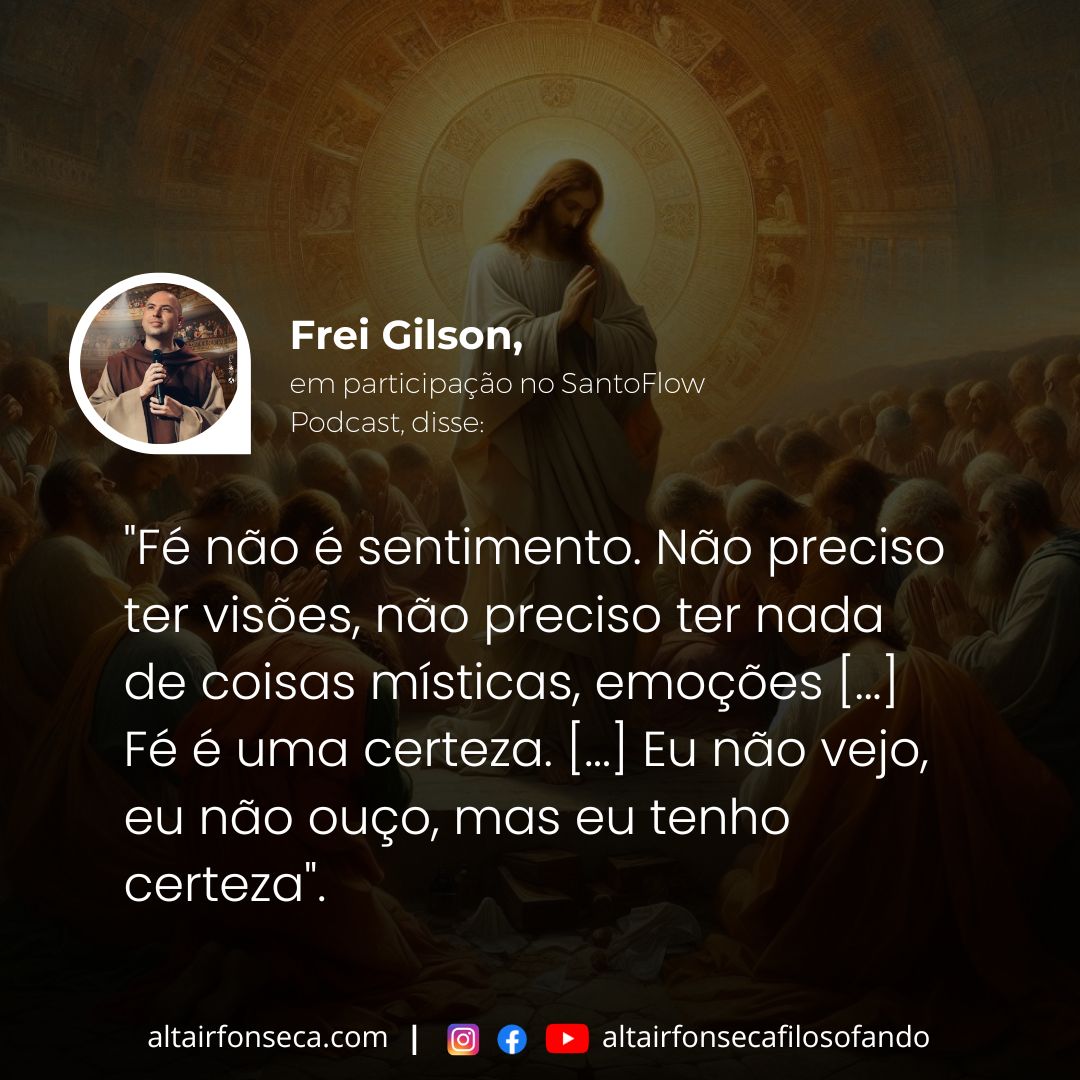 Fé não é sentimento 