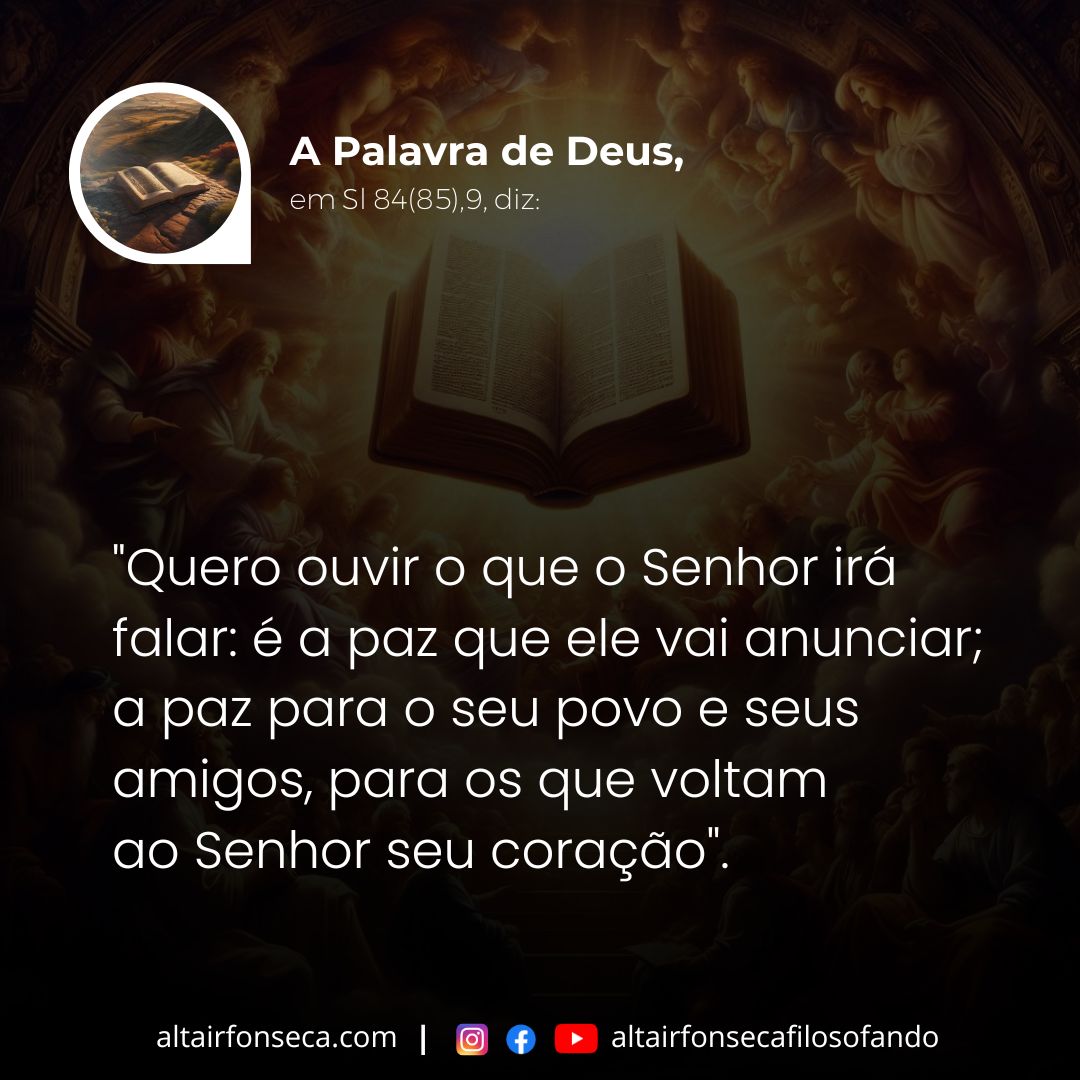 Que ouçamos o que o Senhor fala