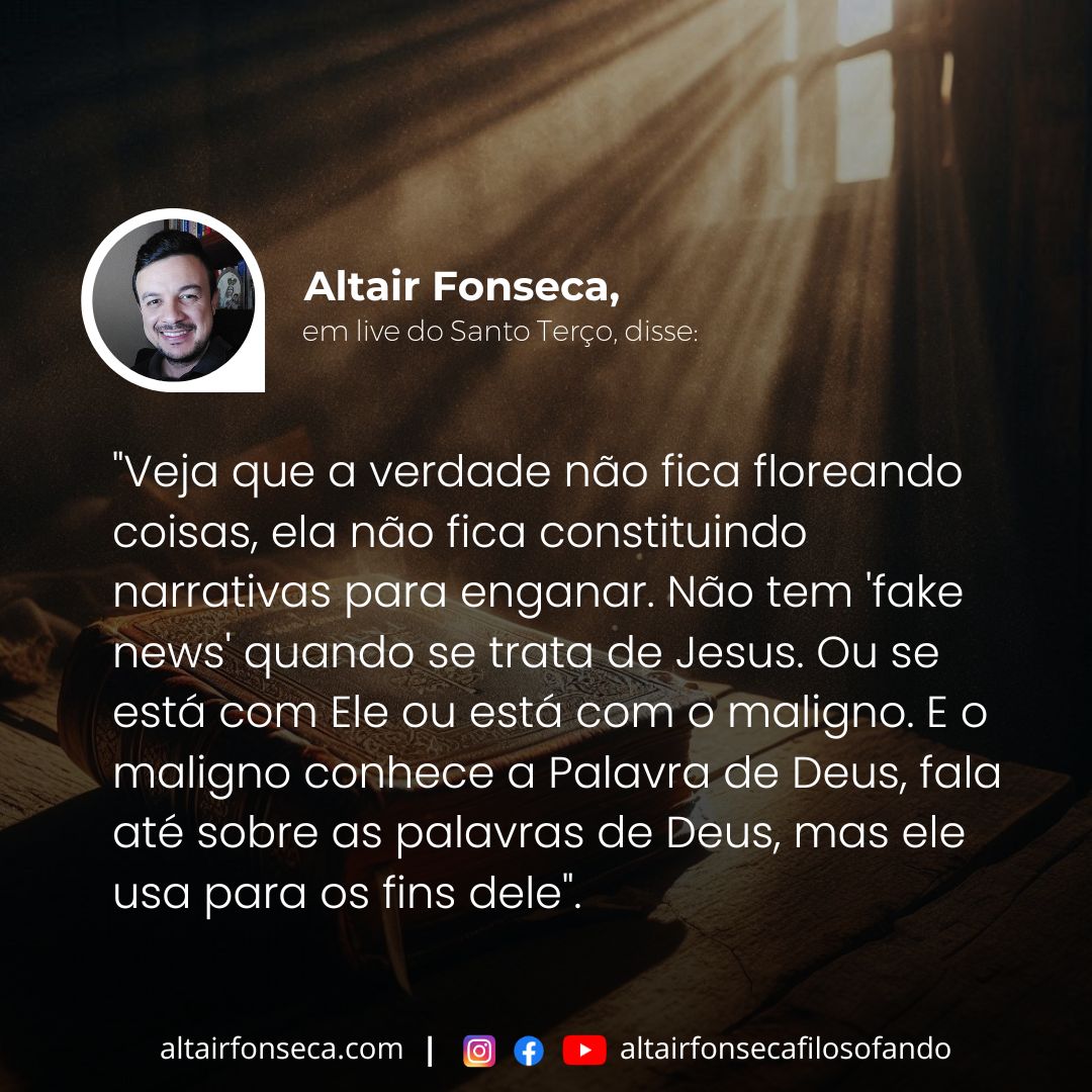 Com Jesus não tem fake news