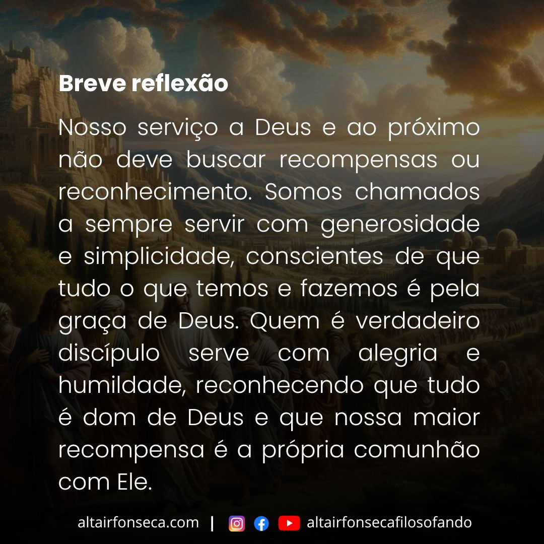 O serviço a Deus e ao próximo